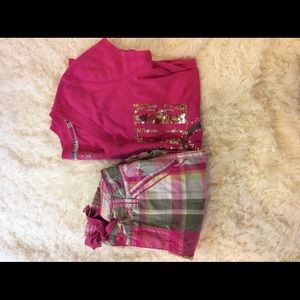 JUSTICE Girl’s matching outfit set, Size 10.